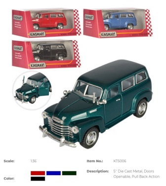 Машина метал. "Kinsmart" "Chevrolet Suburban Carryall" в коробке 16*8,5*7,5см (96 шт./4)(KT5006W)
Машина метал. "Kinsmart" "Chevrolet Suburban Carryall" в коробке 16*8,5*7,5см (96 шт./4)(KT5006W)