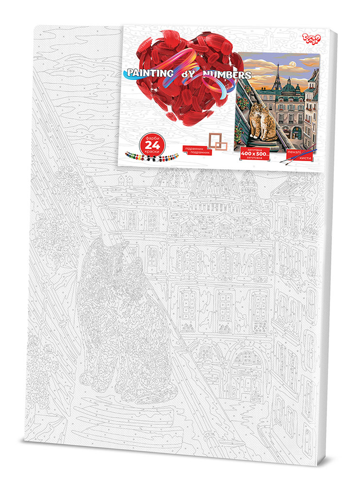 Картина по номерам №6 "Коты на крыше" 40*50см, серия 2, в термопакете (KpNe-40x50-02-06)
Картина по номерам №6 "Коты на крыше" 40*50см, серия 2, в термопакете (KpNe-40x50-02-06)