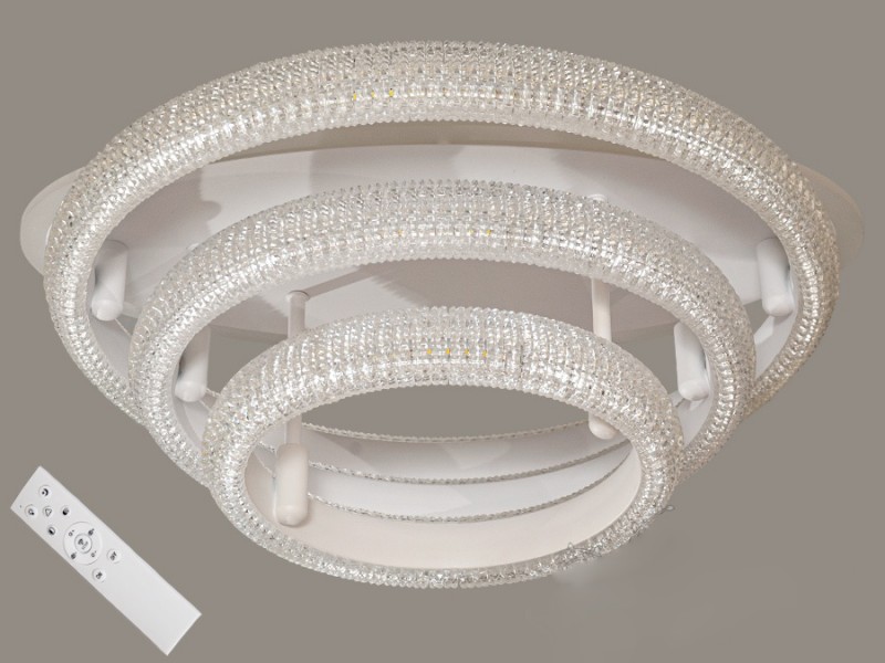 Люстра Потолочная LED-люстра с диммером и подсветкой, 90W MX77015/3WH LED (LI10287)
Люстра Потолочная LED-люстра с диммером и подсветкой, 90W MX77015/3WH LED (LI10287)