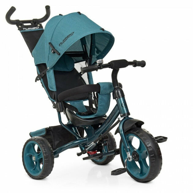 Детский трехколесный велосипед Turbo Trike 3113-21L колеса пена Родительская ручка Бирюзовый лен
Детский трехколесный велосипед Turbo Trike 3113-21L колеса пена Родительская ручка Бирюзовый лен