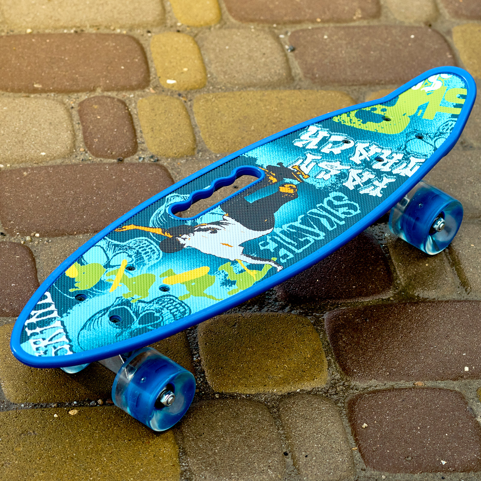 Скейт Пенни борд Skate со светящимися колесами ,алюм. подвеска не скользящая поверхность синий
Скейт Пенни борд Skate со светящимися колесами ,алюм. подвеска не скользящая поверхность синий