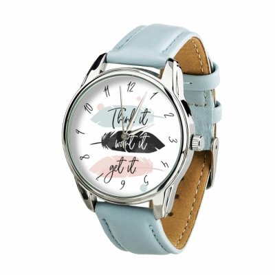 Часы Ziz Думай Желай Получай с дополнительным ремешком ремешок нежно-голубой серебро (SKL22-228866) 
Часы Ziz Думай Желай Получай с дополнительным ремешком ремешок нежно-голубой серебро (SKL22-228866)