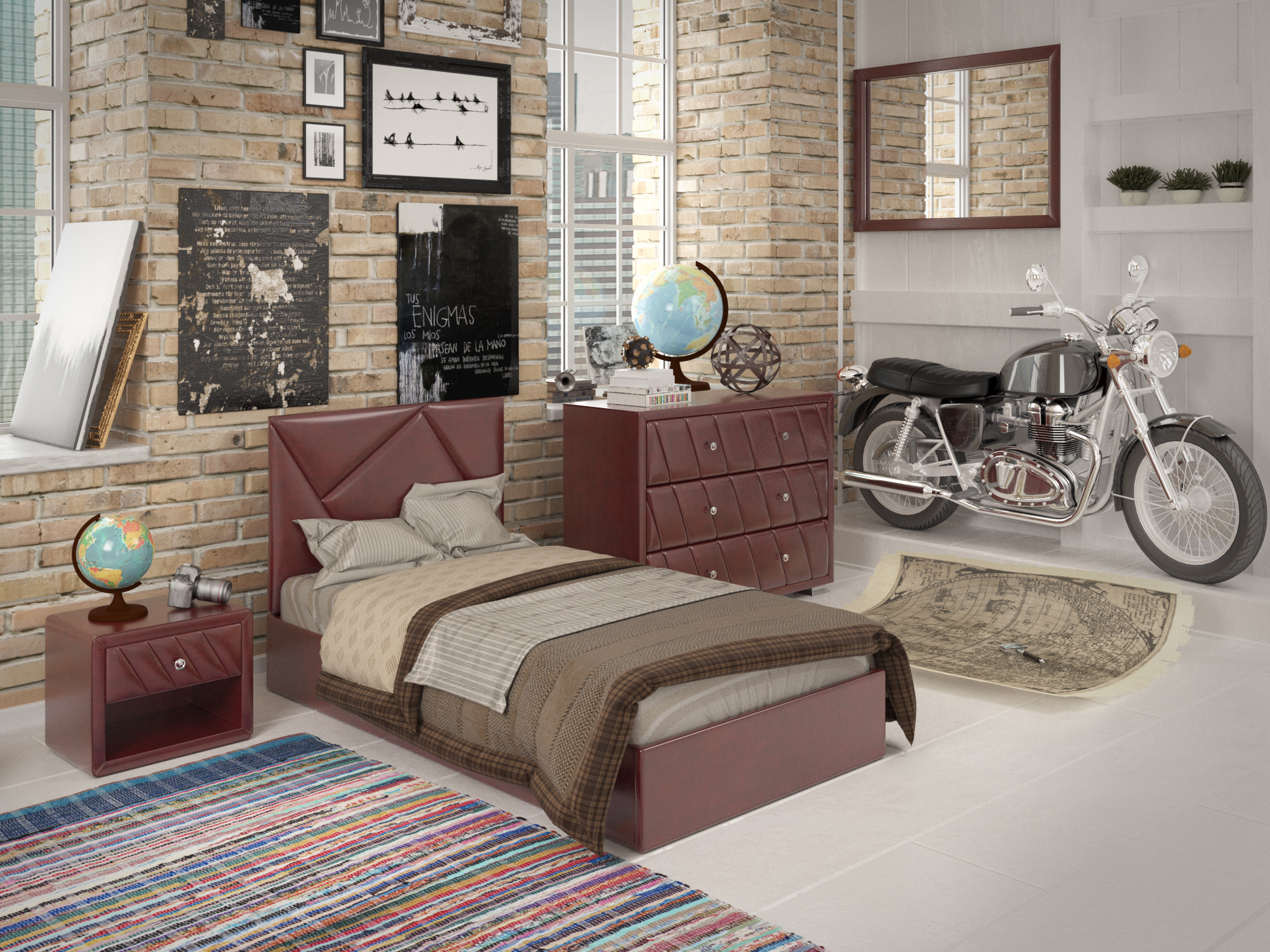 Кровать Бейлиз мини Sentenzo коричневый с подъёмным механизмом 900х2000 
Кровать Бейлиз мини Sentenzo коричневый с подъёмным механизмом 900х2000