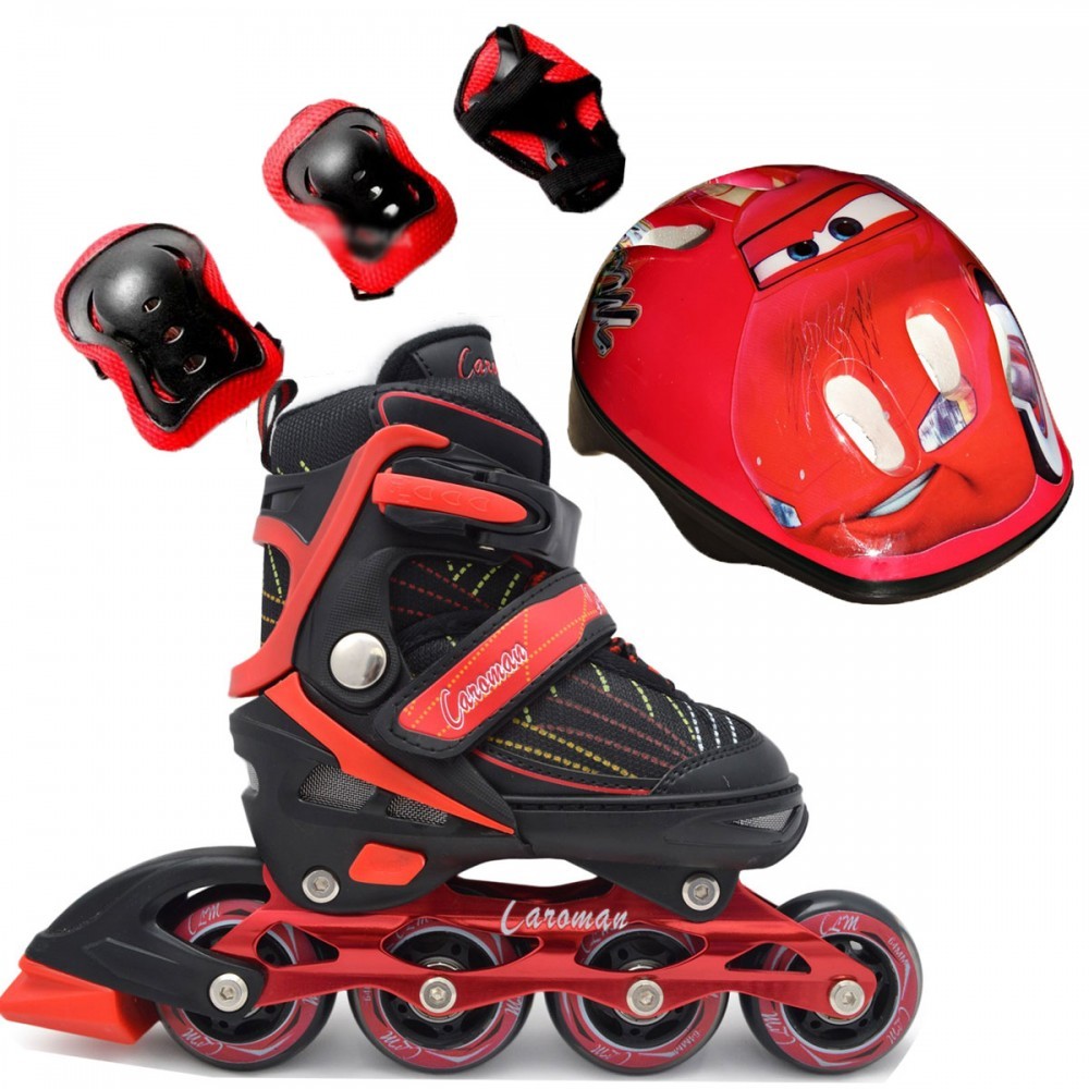 Роликовые коньки детские раздвижные Caroman Combo Disney (защита+шлем) 37-41, Тачки (красный) (2T3029E)
Роликовые коньки детские раздвижные Caroman Combo Disney (защита+шлем) 37-41, Тачки (красный) (2T3029E)