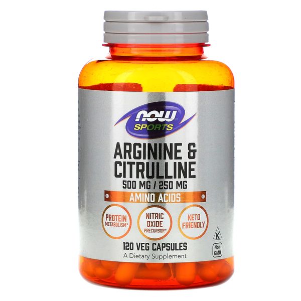 Аргинин и цитруллин Arginine & Citrulline Now Foods 500/250 120 капсул (NF103)
Аргинин и цитруллин Arginine & Citrulline Now Foods 500/250 120 капсул (NF103)