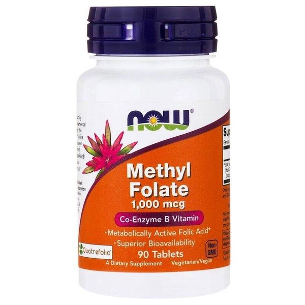 Витамин В9 Фолиевая кислота метилированная Methyl Folate Now Foods 1000 мкг 90 таблеток (NF685)
Витамин В9 Фолиевая кислота метилированная Methyl Folate Now Foods 1000 мкг 90 таблеток (NF685)