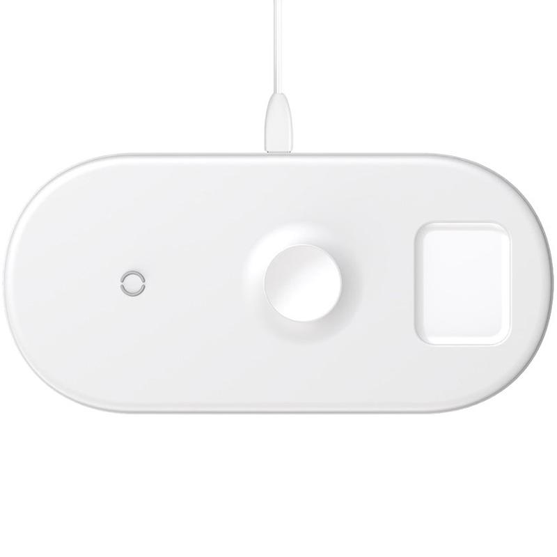 Беспроводное зарядное устройство Baseus Smart 3in1 (WX3IN1-B02) 18W White (Phone + Watch +Pods)
Беспроводное зарядное устройство Baseus Smart 3in1 (WX3IN1-B02) 18W White (Phone + Watch +Pods)