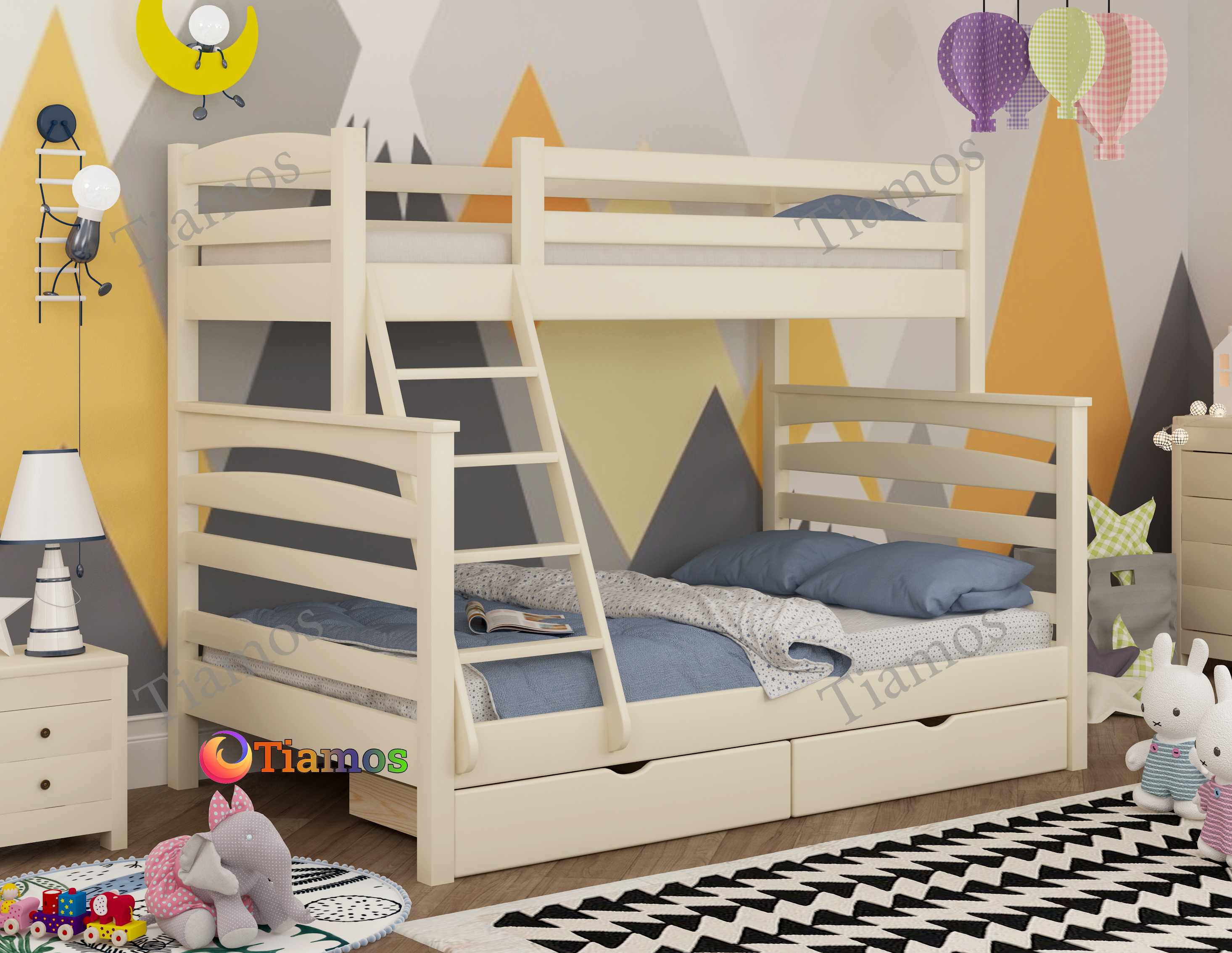 Кровать Двухъярусная с Ящиками 90х140х200 Кай Wellmebely Трансформер сосна Бежевый Л6
Кровать Двухъярусная с Ящиками 90х140х200 Кай Wellmebely Трансформер сосна Бежевый Л6