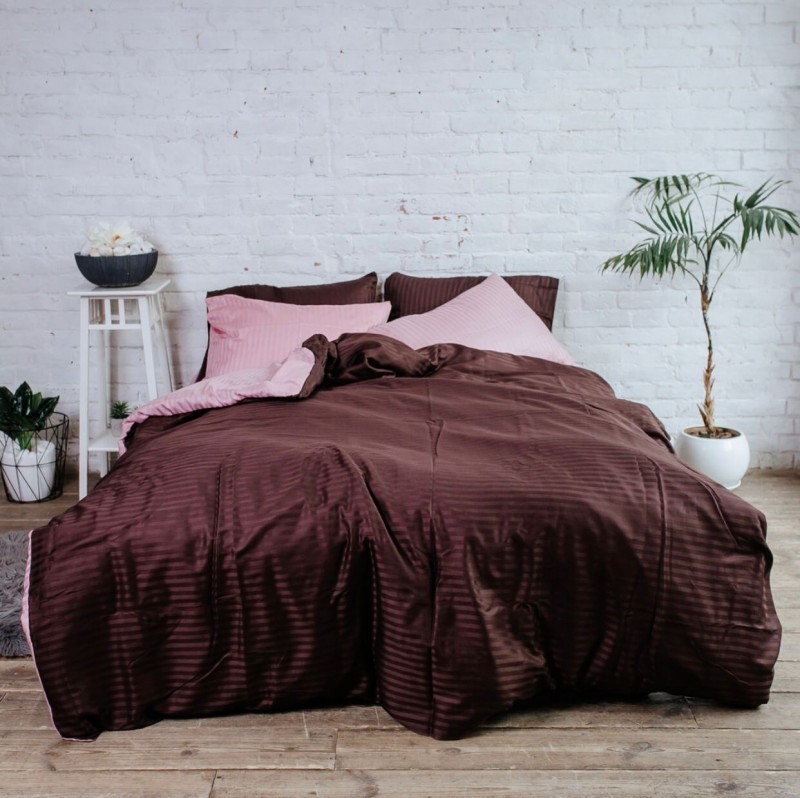 Комплект постельного белья IMAH Бязь 100% Хлопок (простынь на резинке) Евро 216e7070rezhbnw