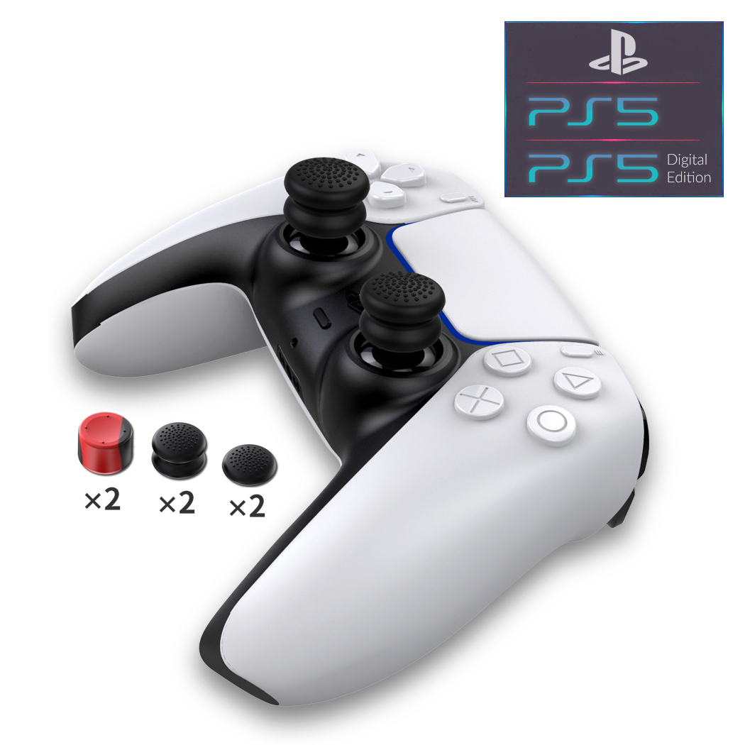 Силиконовые накладки на стики ipega - 6шт в трех размерах (thumb grips kit) для геймпада DualSense консоли Sony PlayStation 5 (PS5 / PS5 Digital Edition)
Силиконовые накладки на стики ipega - 6шт в трех размерах (thumb grips kit) для геймпада DualSense консоли Sony PlayStation 5 (PS5 / PS5 Digital Edition)