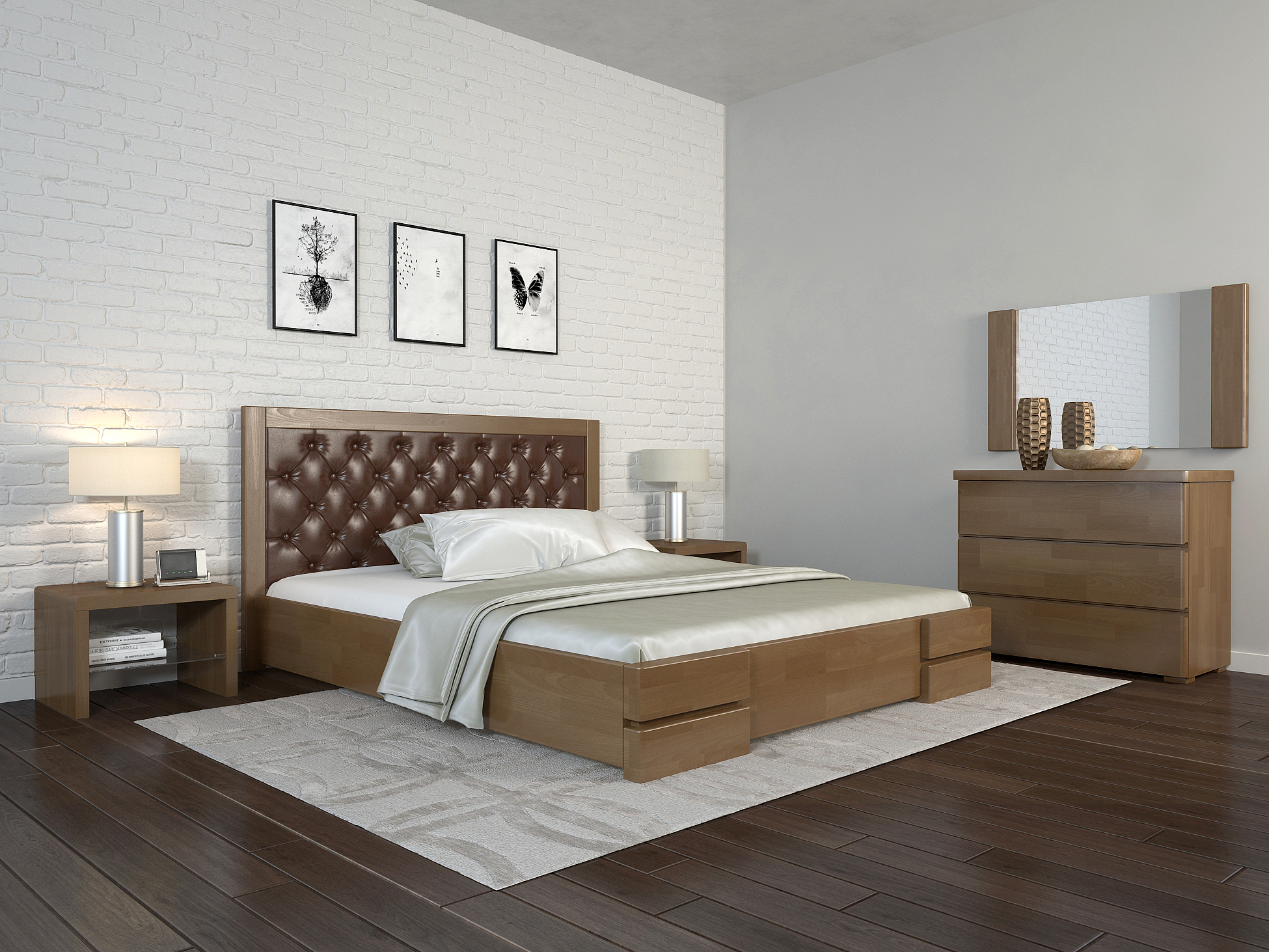 Кровать Arbordrev Регина Люкс ромбы без ПМ (180*200) сосна Орех + Boston 19
Кровать Arbordrev Регина Люкс ромбы без ПМ (180*200) сосна Орех + Boston 19