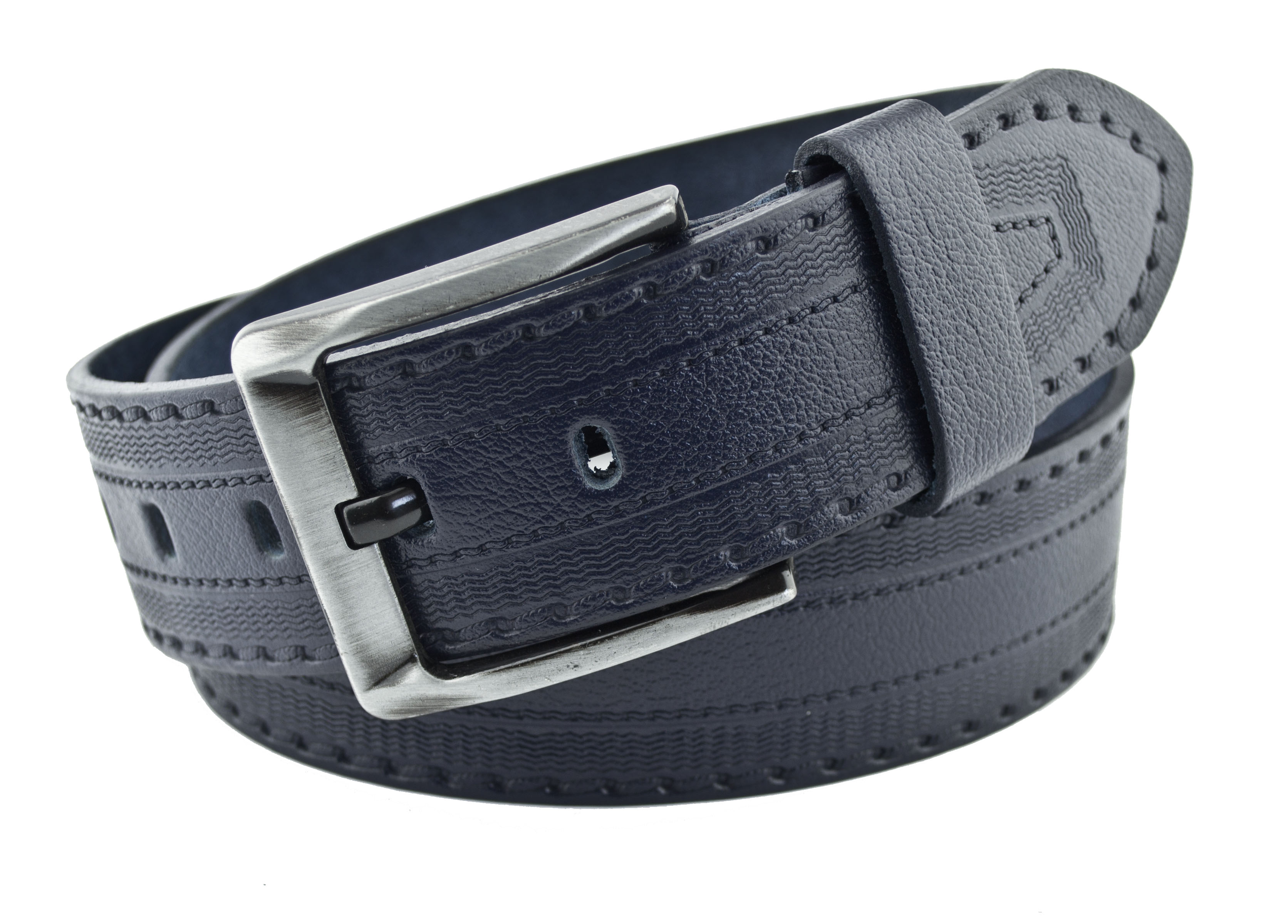 Мужской кожаный ремень Real Leather 4,5 см для джинсов темно синий 110 см-135 см
Мужской кожаный ремень Real Leather 4,5 см для джинсов темно синий 110 см-135 см