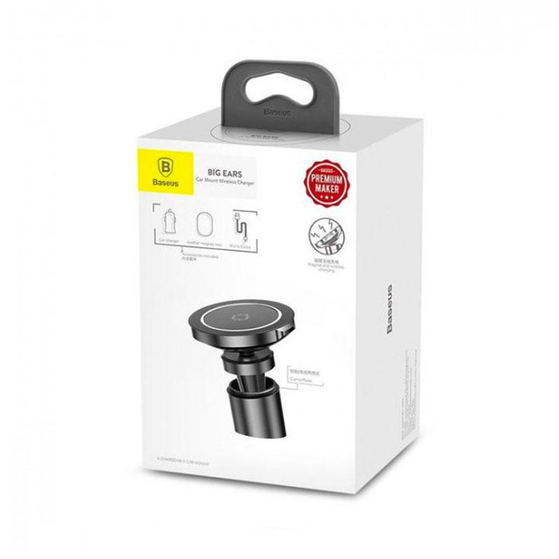 Автомобильный держатель Baseus Big Ears Car Mount Wireless Charger Black (WXER-01)
Автомобильный держатель Baseus Big Ears Car Mount Wireless Charger Black (WXER-01)