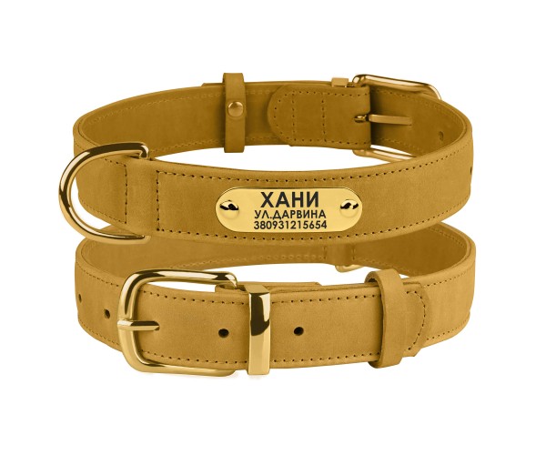 Ошейник для Собак Кожаный с Гравировкой BronzeDog Crazy Горчичный 25 мм 38-49 см (00458)
Ошейник для Собак Кожаный с Гравировкой BronzeDog Crazy Горчичный 25 мм 38-49 см (00458)