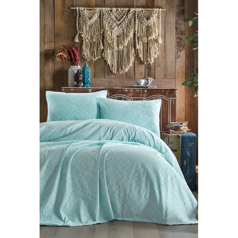 Покрывало с наволочками Eponj Home пике жаккард - Square mint ментоловый 220*240
Покрывало с наволочками Eponj Home пике жаккард - Square mint ментоловый 220*240