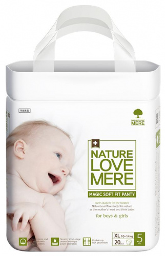 Подгузники-трусики Nature Love Mere Нейче Лав Мере MAGIC SOFT FIT BAND Panty XL, 20 шт. (8809402093700)
Подгузники-трусики Nature Love Mere Нейче Лав Мере MAGIC SOFT FIT BAND Panty XL, 20 шт. (8809402093700)