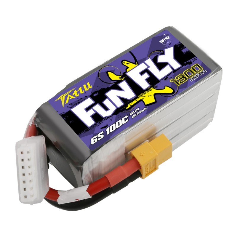 Аккумулятор Tattu Funfly LiPO 22,2В 1300мАч 6S 100C 75х36х44мм 225г XT60 (TA-FF-100C-1300-6S1P)
Аккумулятор Tattu Funfly LiPO 22,2В 1300мАч 6S 100C 75х36х44мм 225г XT60 (TA-FF-100C-1300-6S1P)