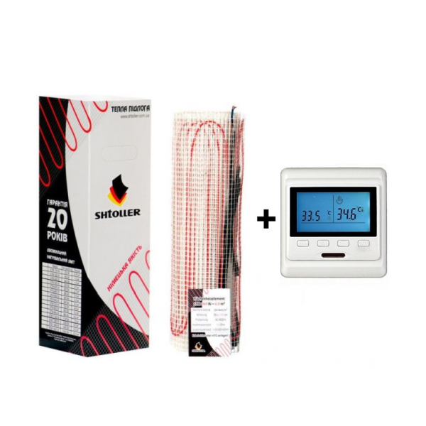 Shtoller двухжильный нагревательный мат SH-EC 21100i 1800 вт 10.0 м2 + программируемый терморегулятор Castle Е53
Shtoller двухжильный нагревательный мат SH-EC 21100i 1800 вт 10.0 м2 + программируемый терморегулятор Castle Е53