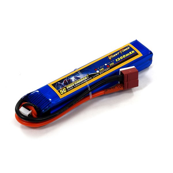 Аккумулятор для страйкбола Giant Power Li-Pol 7.4V 2S 1300mAh 25C 16х20х103мм T-Plug
Аккумулятор для страйкбола Giant Power Li-Pol 7.4V 2S 1300mAh 25C 16х20х103мм T-Plug