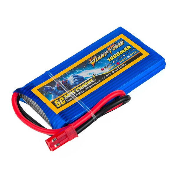 Аккумулятор Dinogy Giant Power LiPO 3,7В 1000мАч 1S 35C 65х34х8мм 28г JST-SYP (DLC-1S1000E-JST)
Аккумулятор Dinogy Giant Power LiPO 3,7В 1000мАч 1S 35C 65х34х8мм 28г JST-SYP (DLC-1S1000E-JST)
