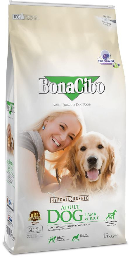 Гипоаллергенный сухой корм для взрослых собак BonaCibo Adult Dog Lamb&Rice с мясом ягненка и рисом 15 кг
Гипоаллергенный сухой корм для взрослых собак BonaCibo Adult Dog Lamb&Rice с мясом ягненка и рисом 15 кг