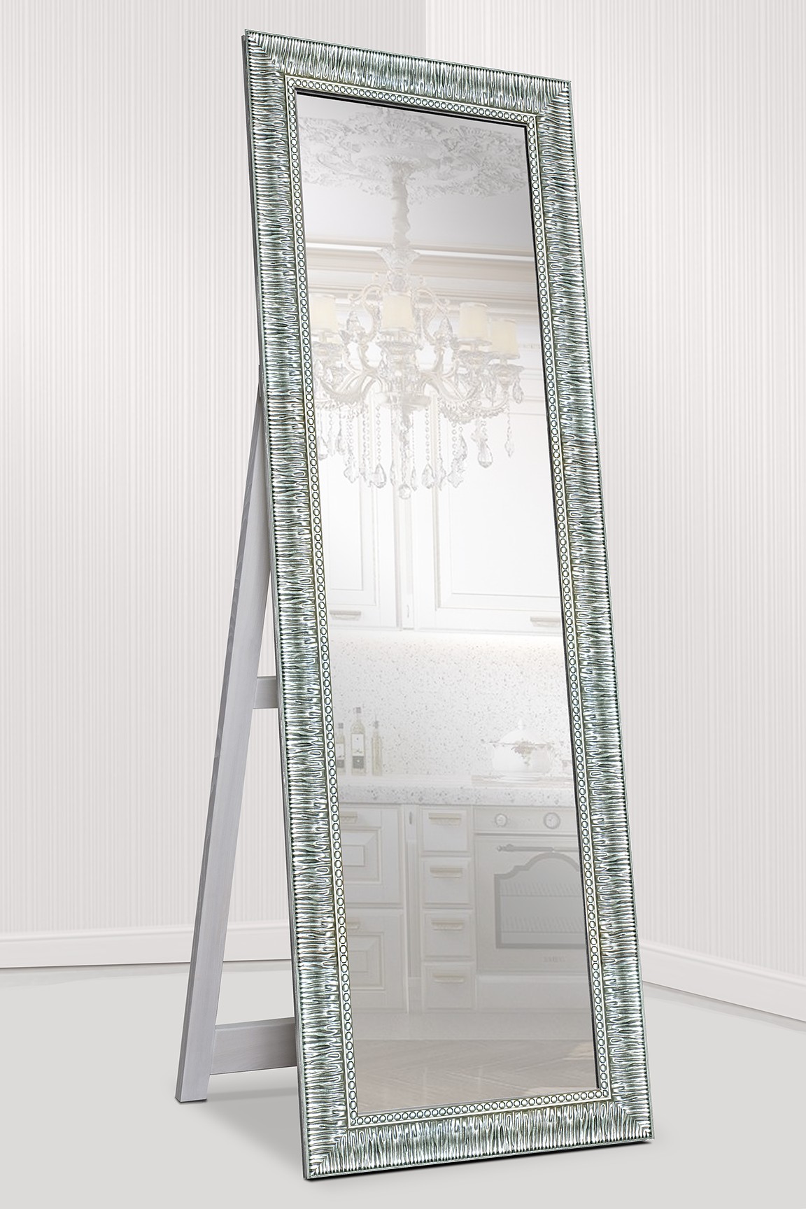 Зеркало напольное в раме на деревянной подставке в полный рост Decorfrom Grace Steel 60х174
Зеркало напольное в раме на деревянной подставке в полный рост Decorfrom Grace Steel 60х174