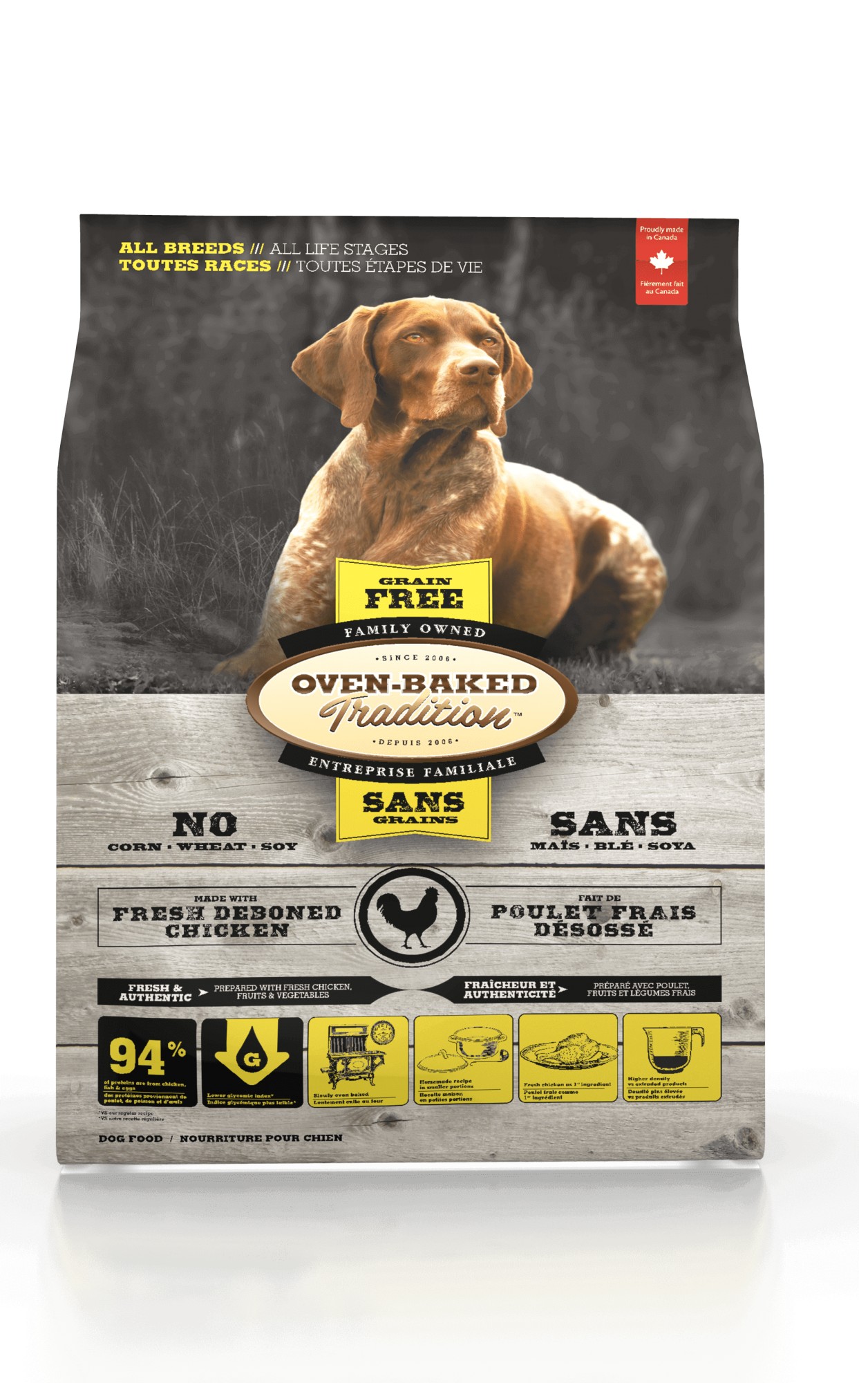 Сухой беззерновой корм для собак всех пород Oven-Baked Tradition Grain Free Adult All Breed Chiken со свежим мясом курицы 11,34 кг (669066098293)
Сухой беззерновой корм для собак всех пород Oven-Baked Tradition Grain Free Adult All Breed Chiken со свежим мясом курицы 11,34 кг (669066098293)