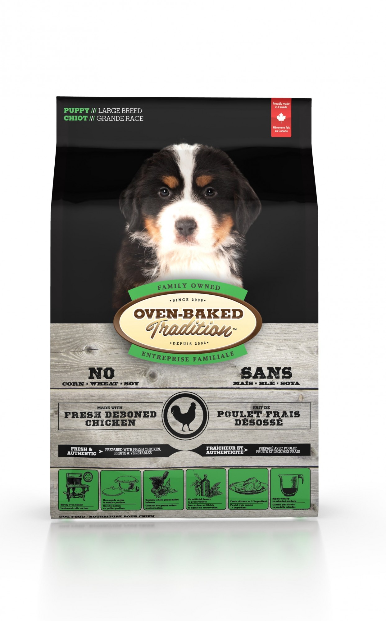 Сухой корм для щенков крупных пород Oven-Baked Tradition Puppy Large Breed Chiken со свежим мясом курицы 11,34 кг
Сухой корм для щенков крупных пород Oven-Baked Tradition Puppy Large Breed Chiken со свежим мясом курицы 11,34 кг