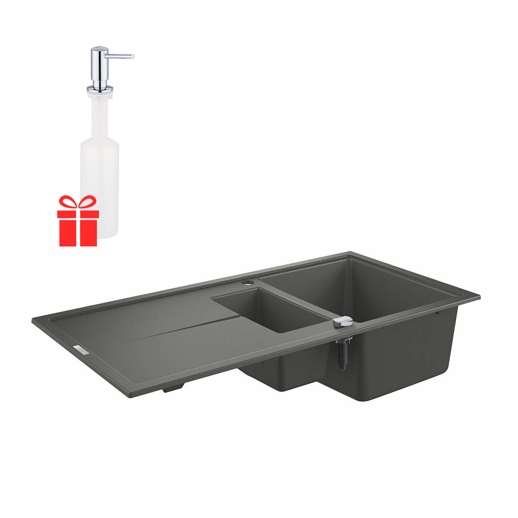 Набор Grohe мойка кухонная K400 31642AT0 + дозатор для моющего средства Contemporary 40536000
Набор Grohe мойка кухонная K400 31642AT0 + дозатор для моющего средства Contemporary 40536000