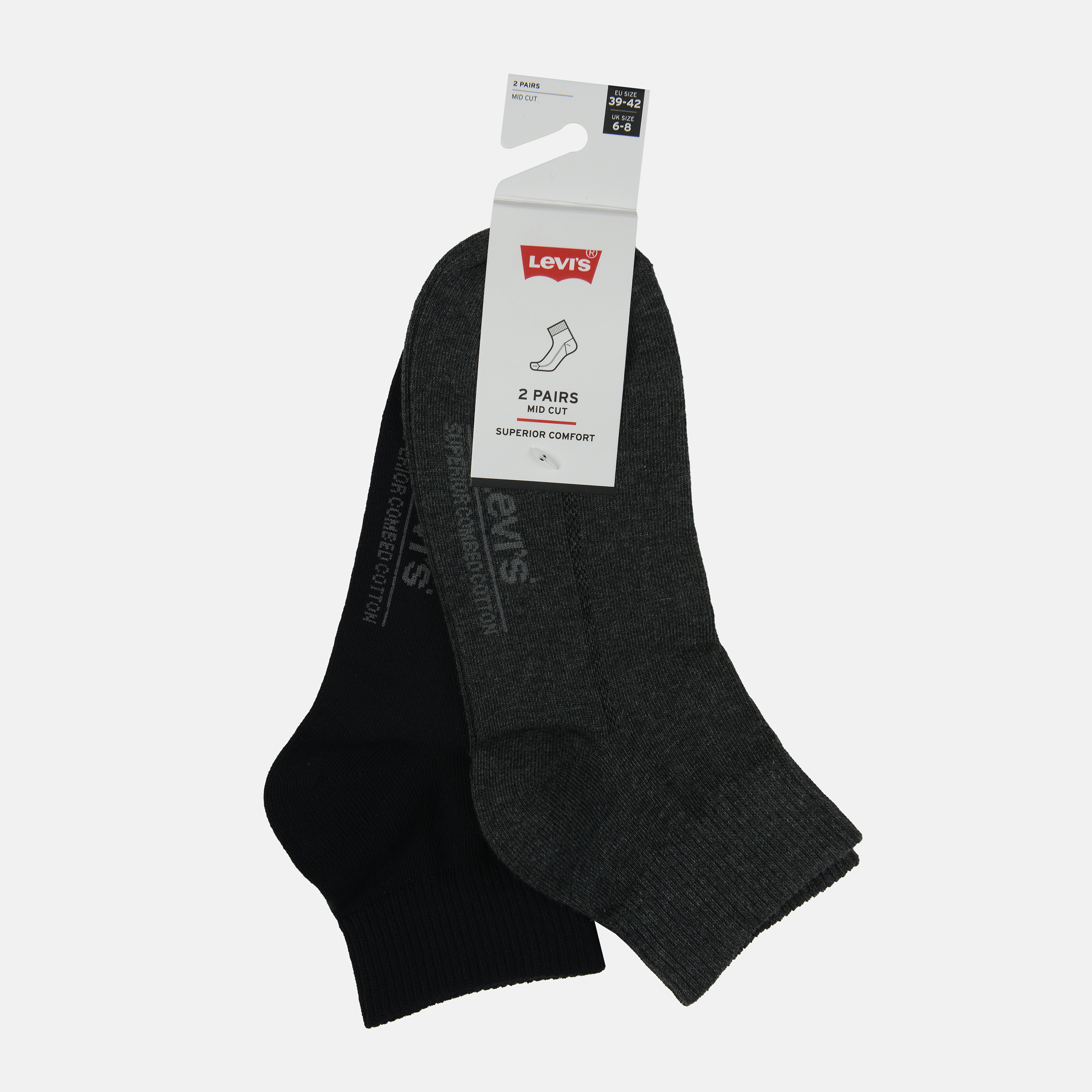 Набор носков Levi's 993052001-267 - 2 пары Anthracite Melange/Black, Набор носков Levi's 993052001-267 39-42 2 пары Anthracite Melange/Black
Набор носков Levi's 993052001-267 - 2 пары Anthracite Melange/Black, Набор носков Levi's 993052001-267 39-42 2 пары Anthracite Melange/Black