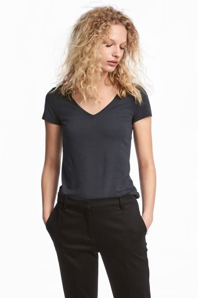 Футболка H&M М Серая (1201-730)