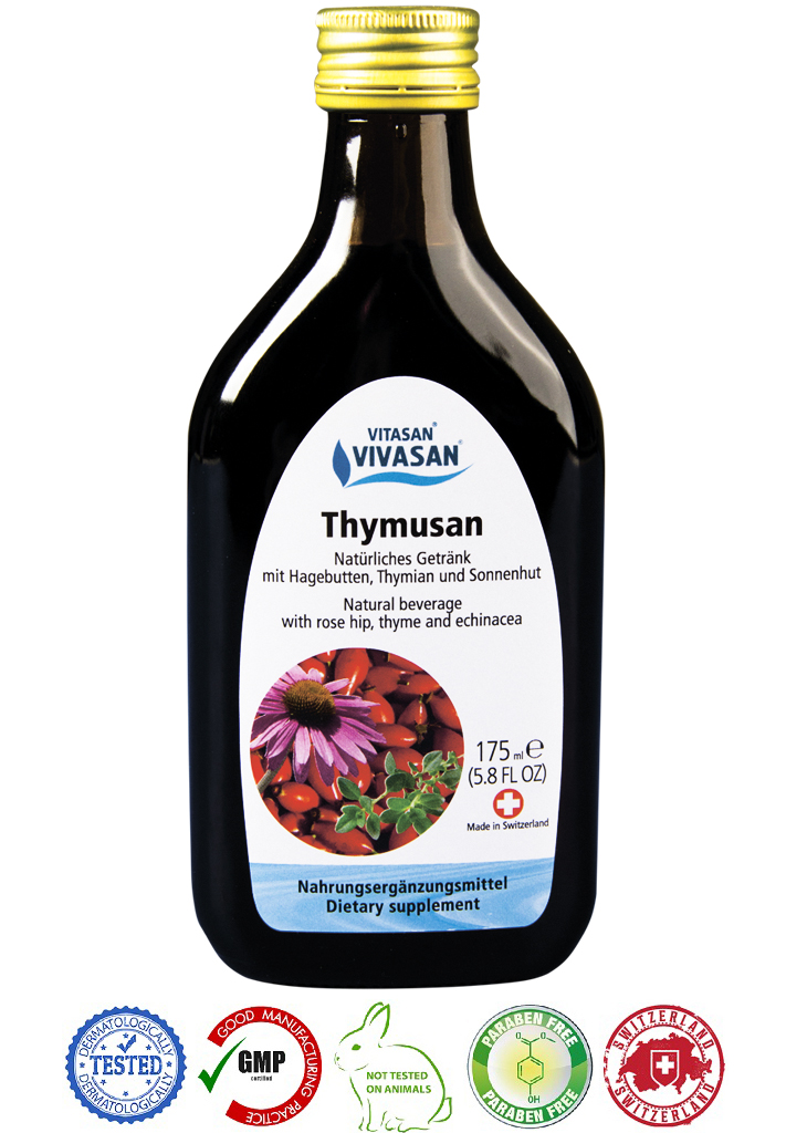 Натуральный швейцарский антиоксидантный Напиток Тимусан/Thymusan VIVASAN Original 175 мл GMP Sertified укрепляющий напиток с витамином С Not tested on animals
Натуральный швейцарский антиоксидантный Напиток Тимусан/Thymusan VIVASAN Original 175 мл GMP Sertified укрепляющий напиток с витамином С Not tested on animals