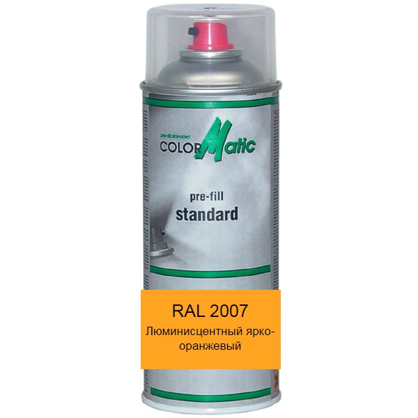 Флуоресцентная аэрозольная базовая краска RAL 2007 (люминесцентный ярко-оранжевый) Mobihel (RAL 2007)
Флуоресцентная аэрозольная базовая краска RAL 2007 (люминесцентный ярко-оранжевый) Mobihel (RAL 2007)