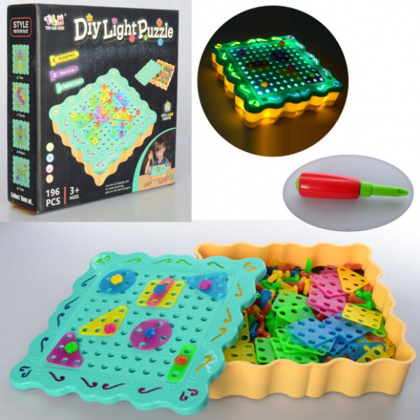Мозаика детская разноцветная "Diy Light Puzzle" Royal детская мозаика разноцветная с отверткой и болтами
Мозаика детская разноцветная "Diy Light Puzzle" Royal детская мозаика разноцветная с отверткой и болтами