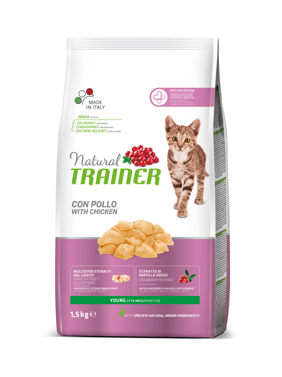 Сухой корм для котят Trainer Natural Super Premium Young Cat 1,5 кг (8059149029603)
Сухой корм для котят Trainer Natural Super Premium Young Cat 1,5 кг (8059149029603)