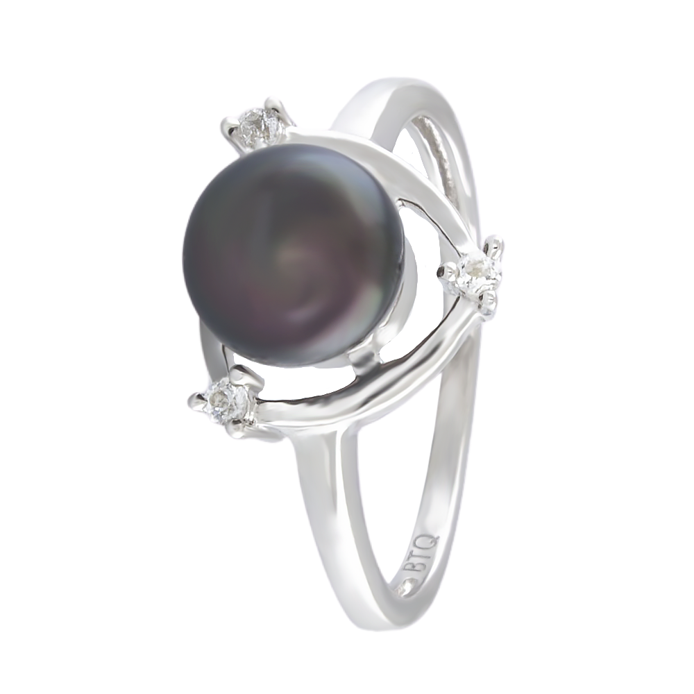 Срібна каблучка 925 проби 2,94 гр. з чорною перлиною з о. Таїті "Maruata Pearls" та білими топазами 3,26 карат Valentine розмір 18.5
Срібна каблучка 925 проби 2,94 гр. з чорною перлиною з о. Таїті "Maruata Pearls" та білими топазами 3,26 карат Valentine розмір 18.5
