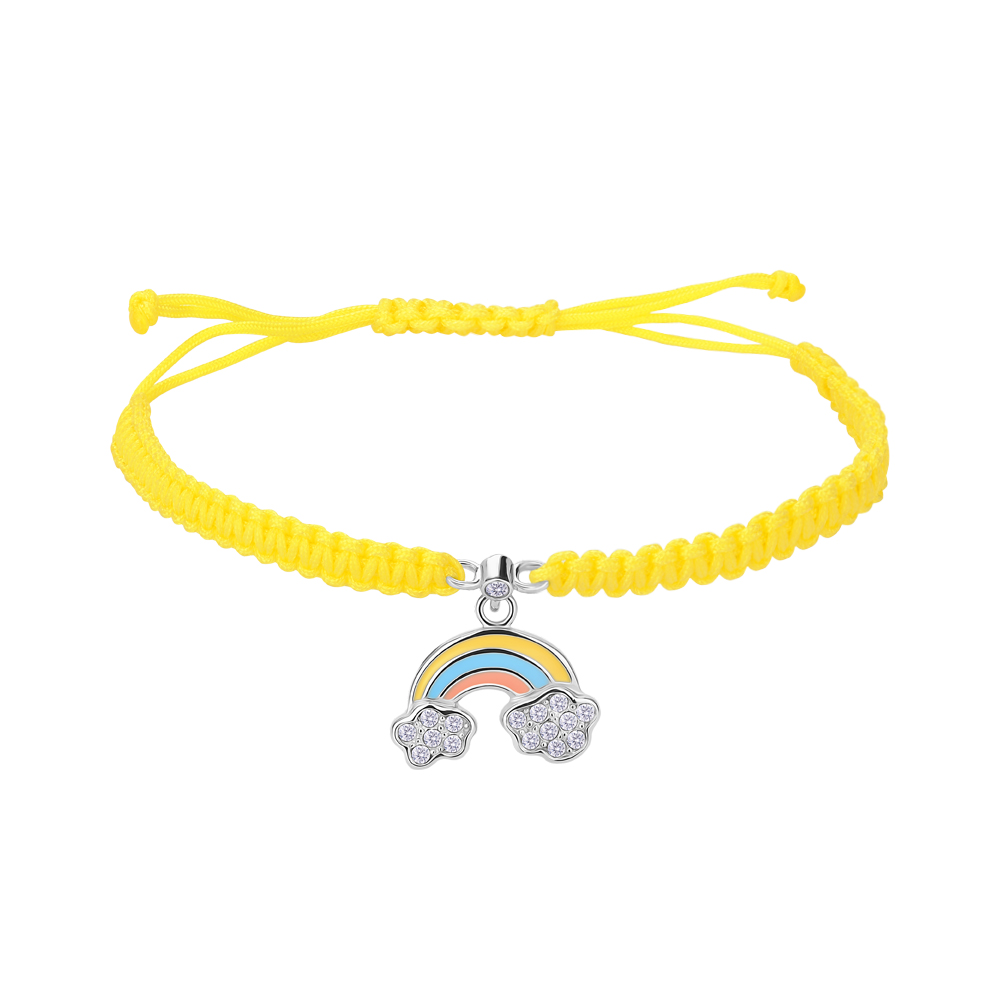 Браслет из текстиля и серебра с эмалью и цирконием Swarovski 000145168 13 размера
Браслет из текстиля и серебра с эмалью и цирконием Swarovski 000145168 13 размера