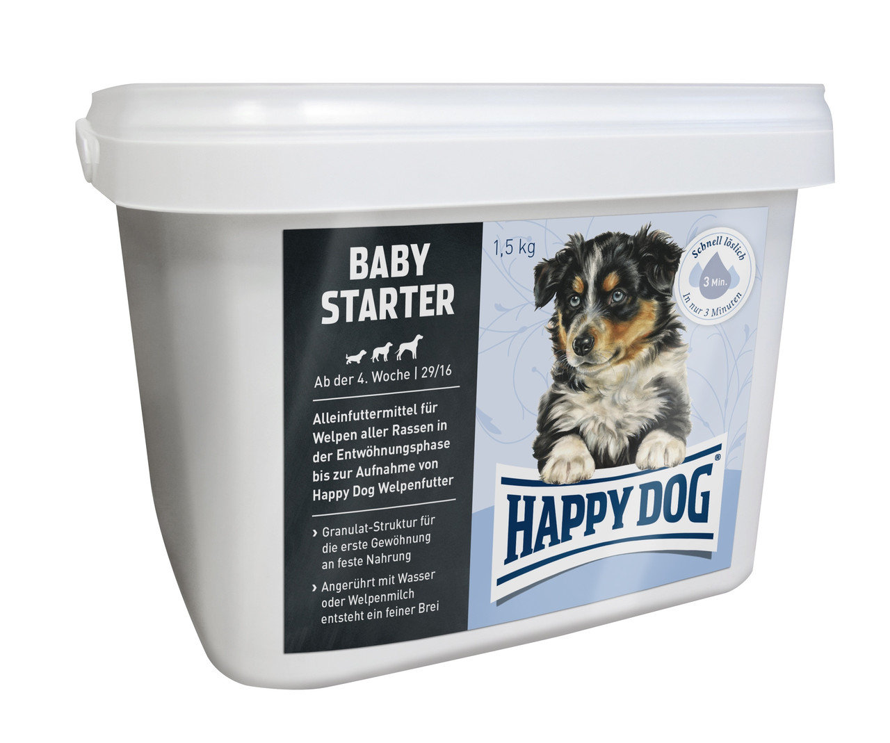 Натуральный корм для щенков Happy Dog Baby Starter Хэппи Дог бейби стартер 10 кг
Натуральный корм для щенков Happy Dog Baby Starter Хэппи Дог бейби стартер 10 кг
