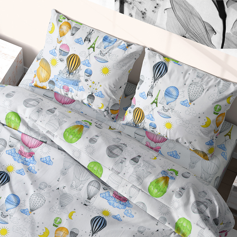 Комплект постельного белья из бязиTime Textile Воздушные шары евро Разноцветный TT170728-e 70х70
Комплект постельного белья из бязиTime Textile Воздушные шары евро Разноцветный TT170728-e 70х70