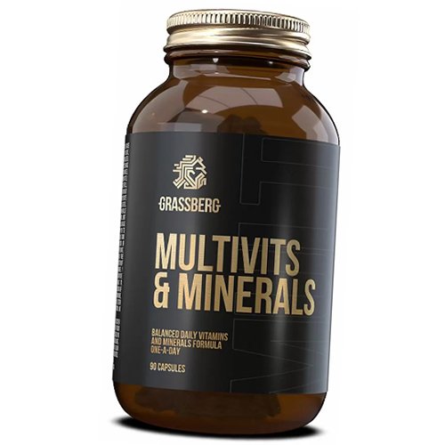 Мультивитамины на каждый день, Multivits & Minerals, Grassberg 90капс (36515005)
Мультивитамины на каждый день, Multivits & Minerals, Grassberg 90капс (36515005)