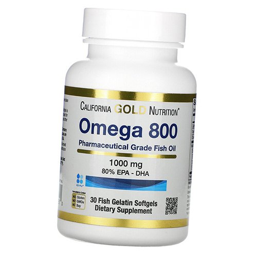 Рыбий Жир фармацевтического качества, Omega 800 Pharmaceutical Grade Fish Oil, California Gold Nutrition 30гелкапс (67427002)
Рыбий Жир фармацевтического качества, Omega 800 Pharmaceutical Grade Fish Oil, California Gold Nutrition 30гелкапс (67427002)
