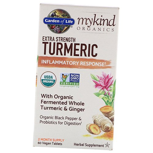 Сверхсильная Куркума, Противовоспалительный эффект, Mykind Organics Turmeric Extra Strength, Garden of Life 60вегтаб (71473007)
Сверхсильная Куркума, Противовоспалительный эффект, Mykind Organics Turmeric Extra Strength, Garden of Life 60вегтаб (71473007)
