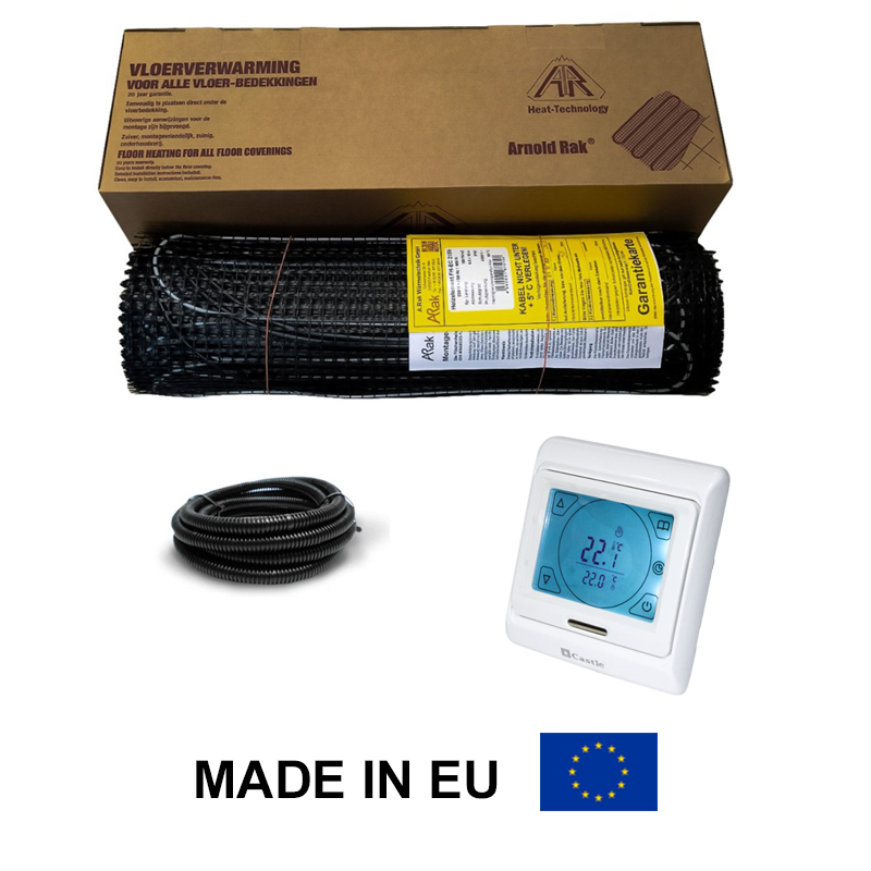 Arnold Rak двухжильный нагревательный мат FH-EC 720 вт 4,0 м2 + программируемый терморегулятор Castle M 9.716
Arnold Rak двухжильный нагревательный мат FH-EC 720 вт 4,0 м2 + программируемый терморегулятор Castle M 9.716