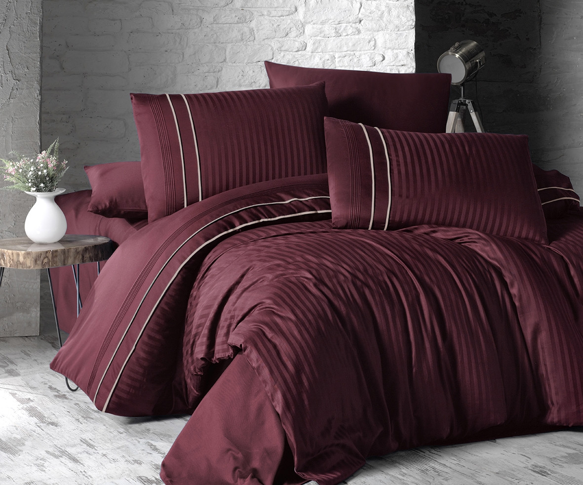 Комплект постельного белья First Choice Satin Cotton Deluxe Евро сатин арт.Stripe Style Bordo
Комплект постельного белья First Choice Satin Cotton Deluxe Евро сатин арт.Stripe Style Bordo