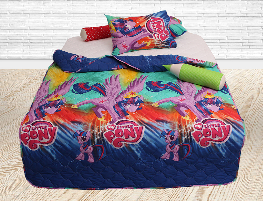 Стеганное покрывало ТМ TAG 160х212 см хлопок My Little Pony R8598 
Стеганное покрывало ТМ TAG 160х212 см хлопок My Little Pony R8598