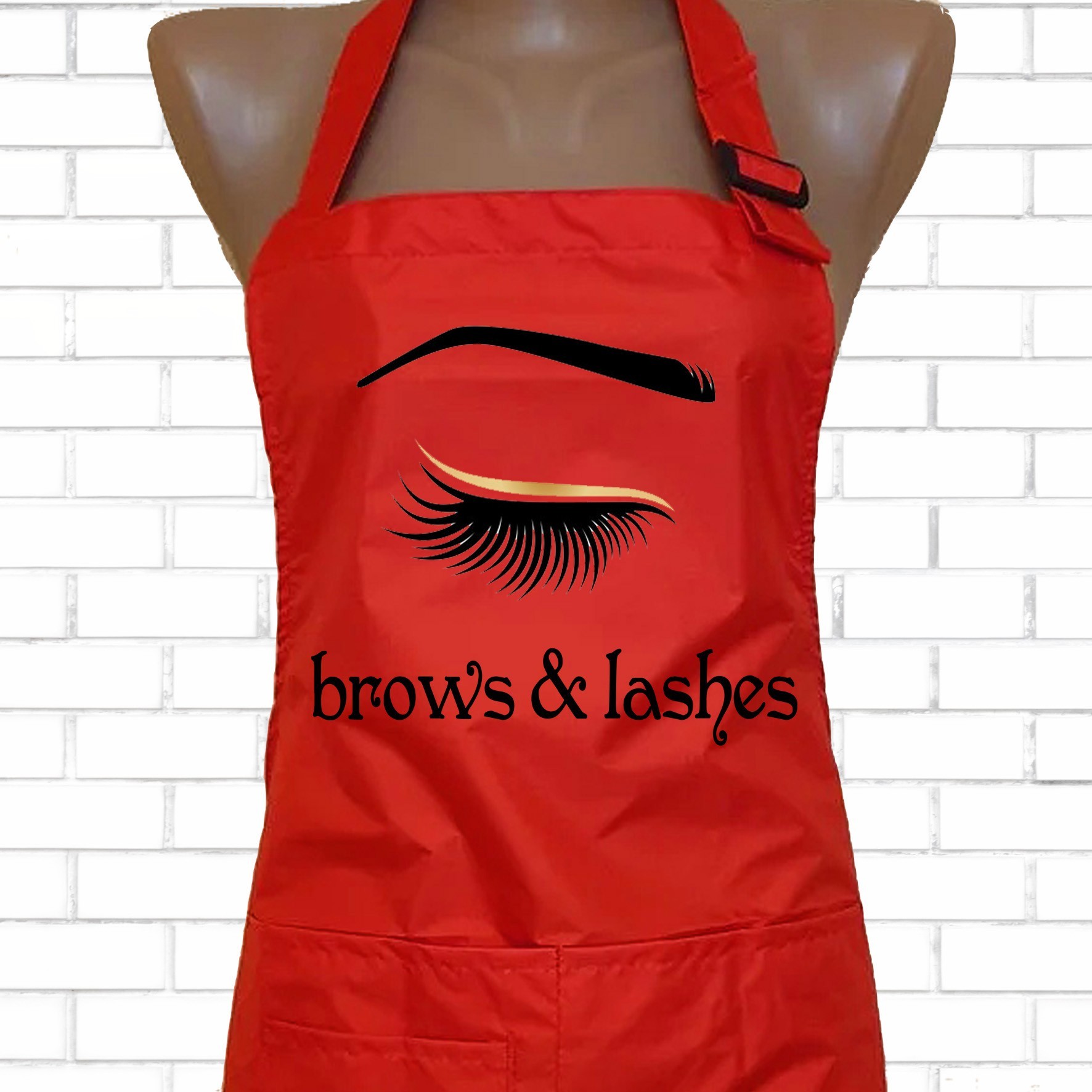 Фартук с надписью "Brows & Lashes" для бровиста и мастера по наращиванию ресниц. Красный
Фартук с надписью "Brows & Lashes" для бровиста и мастера по наращиванию ресниц. Красный