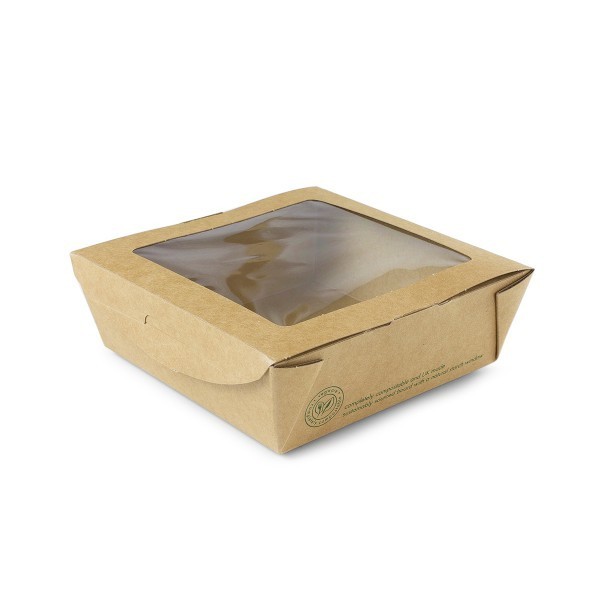 Бокс для салата с прозрачным окошком из крахмала Vegware 650 мл, 300 шт. 01VWPASTA
Бокс для салата с прозрачным окошком из крахмала Vegware 650 мл, 300 шт. 01VWPASTA