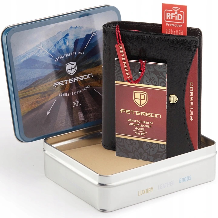 Кожаный мужской кошелёк Peterson RFID 10 х 8 х 2.5 см черный (STOP-RFID 363.01 R 2-1-1)
Кожаный мужской кошелёк Peterson RFID 10 х 8 х 2.5 см черный (STOP-RFID 363.01 R 2-1-1)