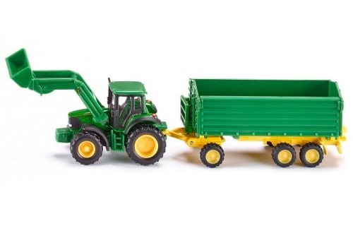 Модель Трактор John Deere с погрузчиком и прицепом, Siku
Модель Трактор John Deere с погрузчиком и прицепом, Siku
