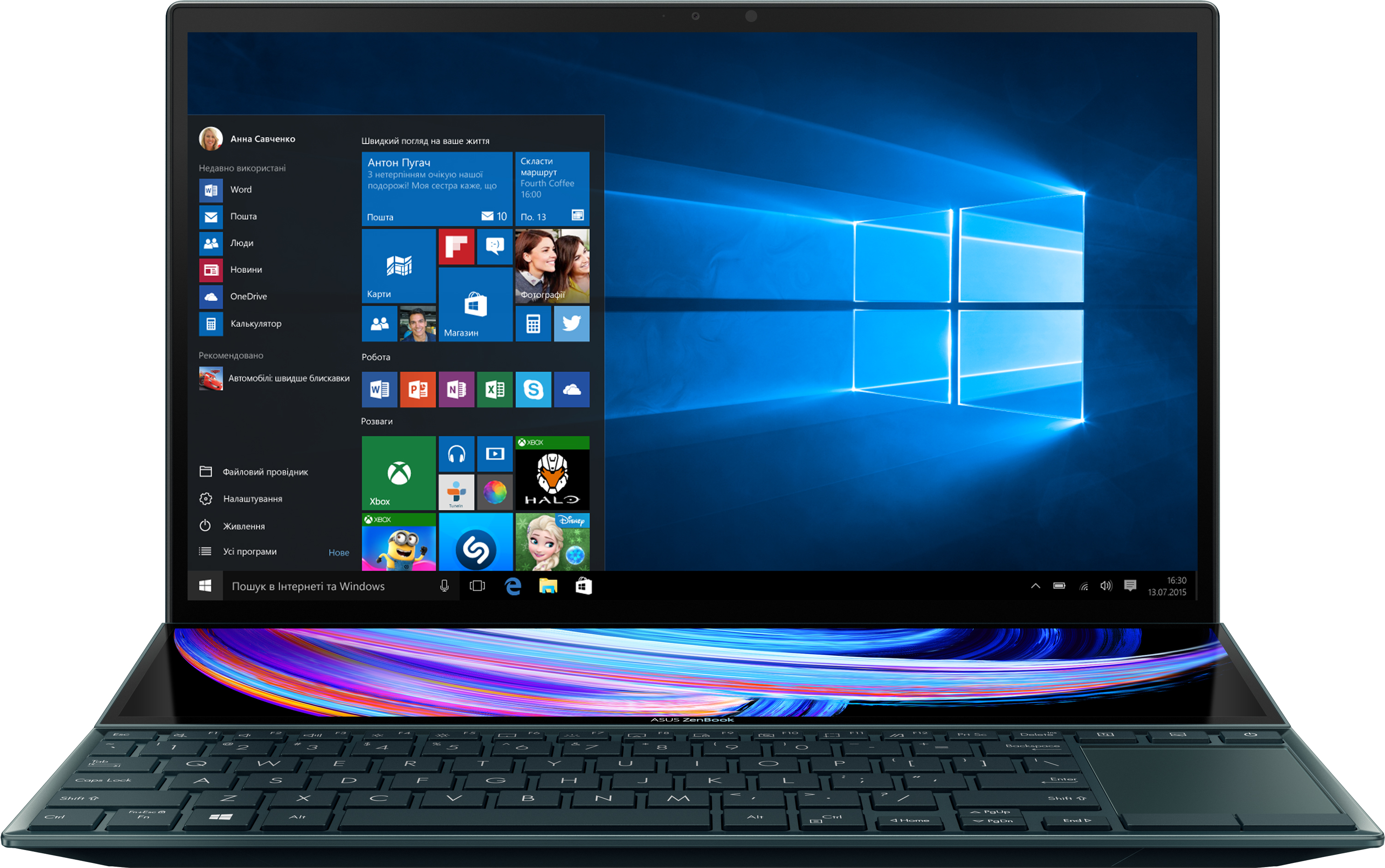 Ноутбук ASUS ZenBook Duo 14 UX482EG-HY033T (90NB0S51-M00400) Celestial Blue + фирменный чехол и стилус
Ноутбук ASUS ZenBook Duo 14 UX482EG-HY033T (90NB0S51-M00400) Celestial Blue + фирменный чехол и стилус
